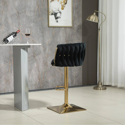  Modern Velvet Breakfast Bar Stools Swivel Barstools