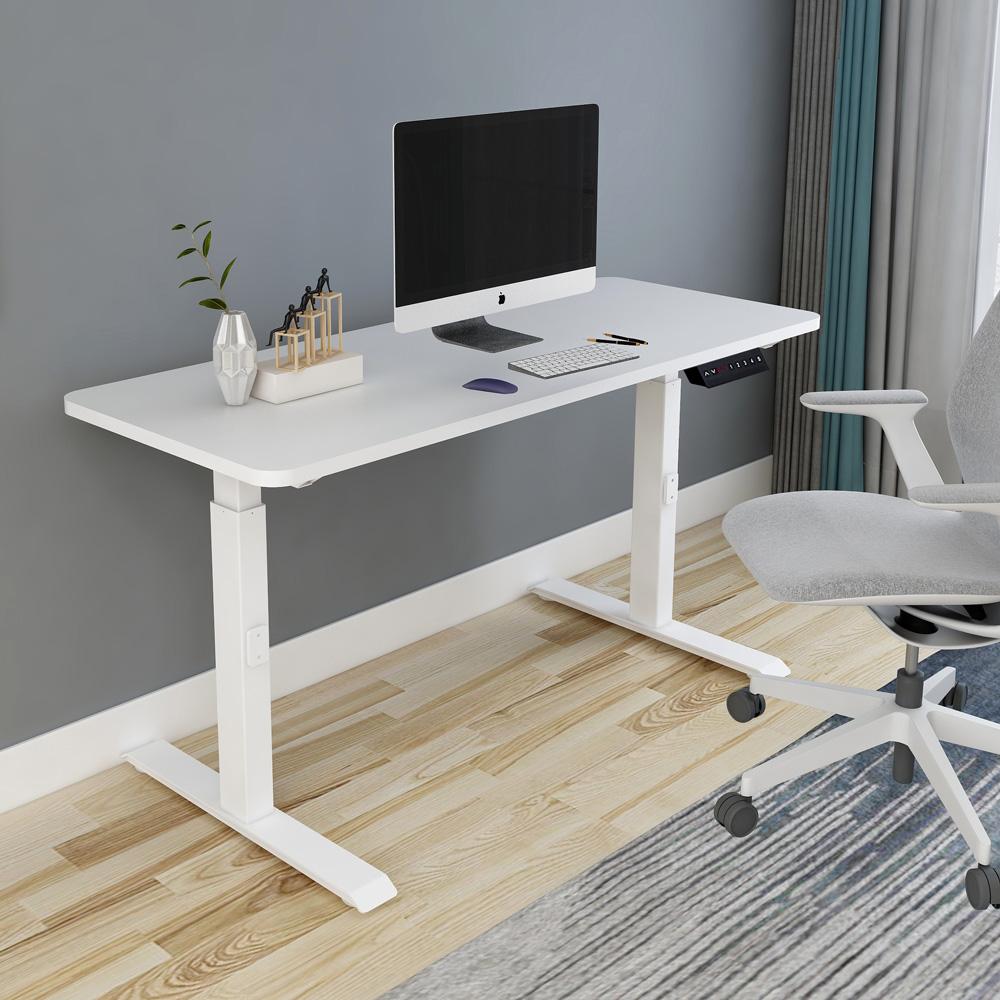 120Cm Standing Desk Height Adjustable Sit Black Stand Motorised Black