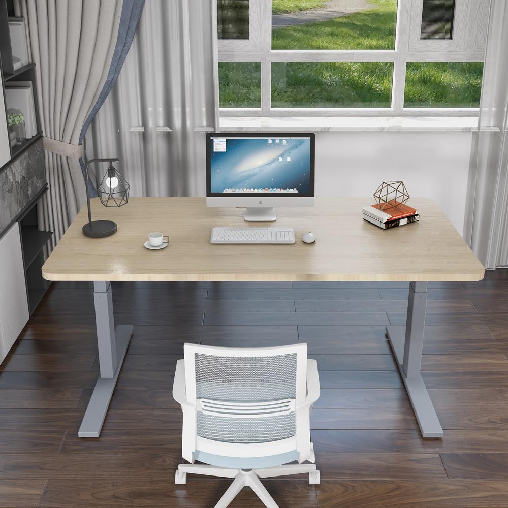 120Cm Standing Desk Height Adjustable Sit Black Stand Motorised Black