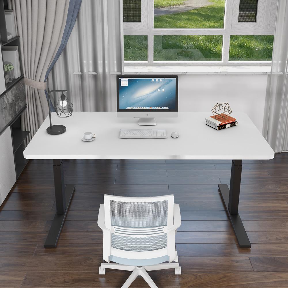 120Cm Standing Desk Height Adjustable Sit Black Stand Motorised Black