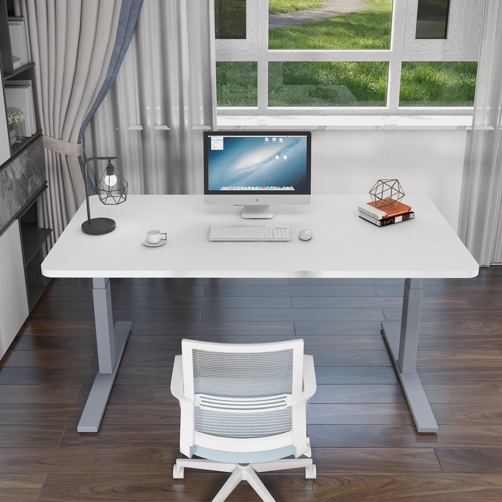 120Cm Standing Desk Height Adjustable Sit Black Stand Motorised Black