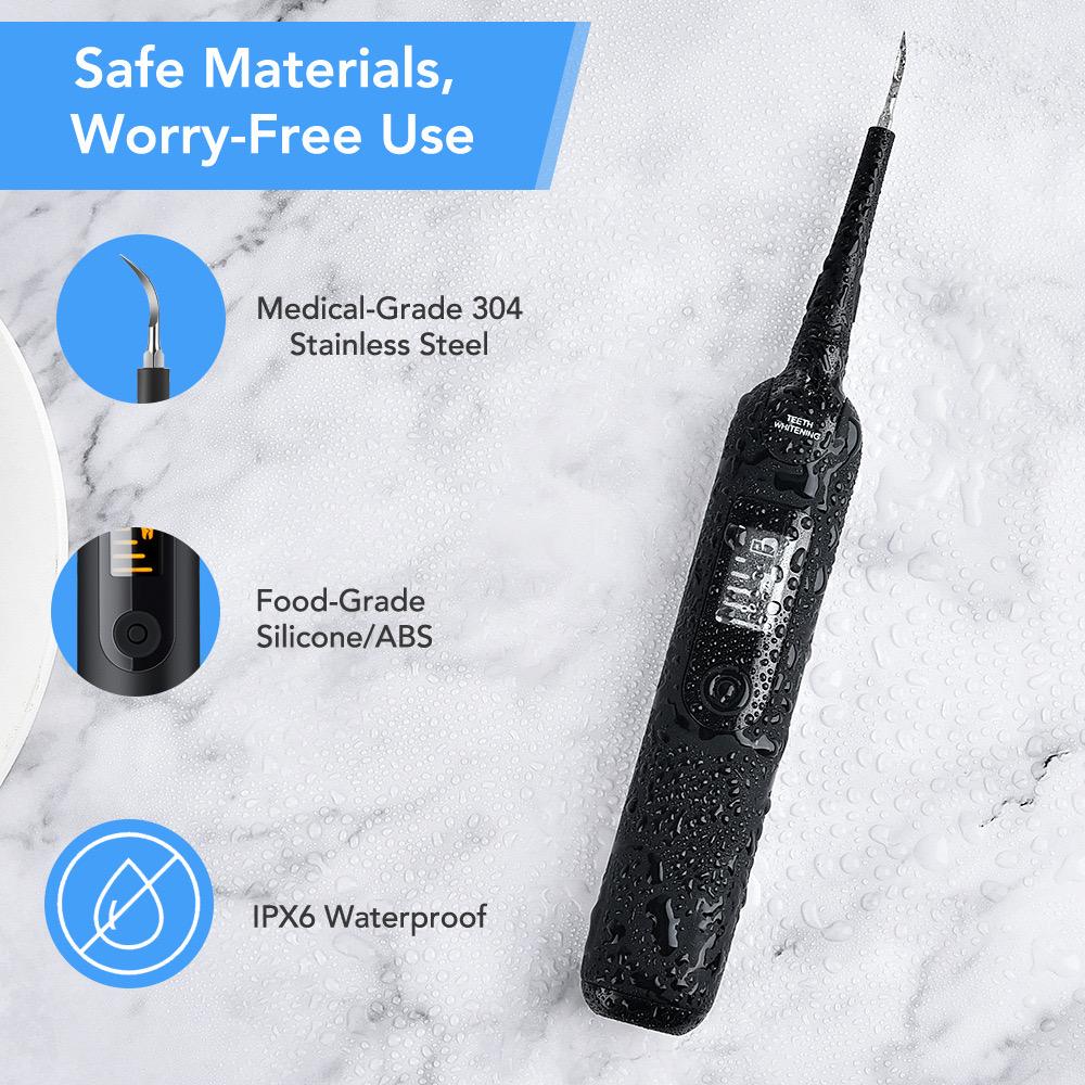 Electric Ultrasonic Dental Tartar Plaque Remover With Led Screen