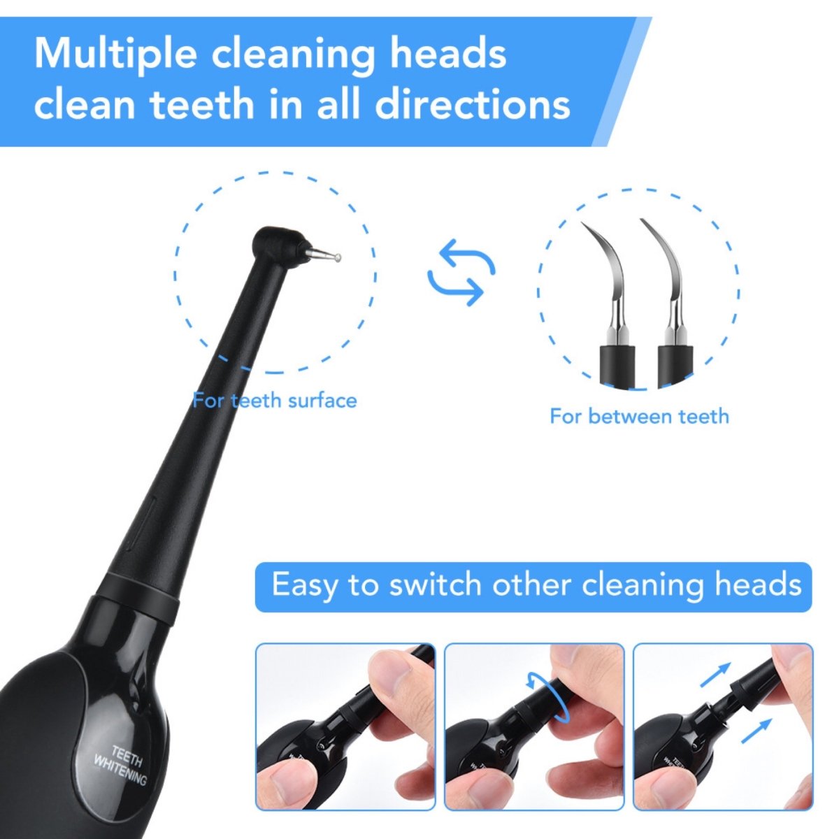 Electric Ultrasonic Dental Tartar Plaque Remover With Led Screen