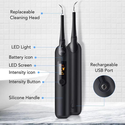 Electric Ultrasonic Dental Tartar Plaque Remover With Led Screen