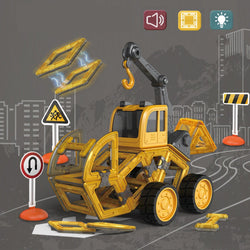 Magnetic Truck Diy With Music Lights - Christmas Gift