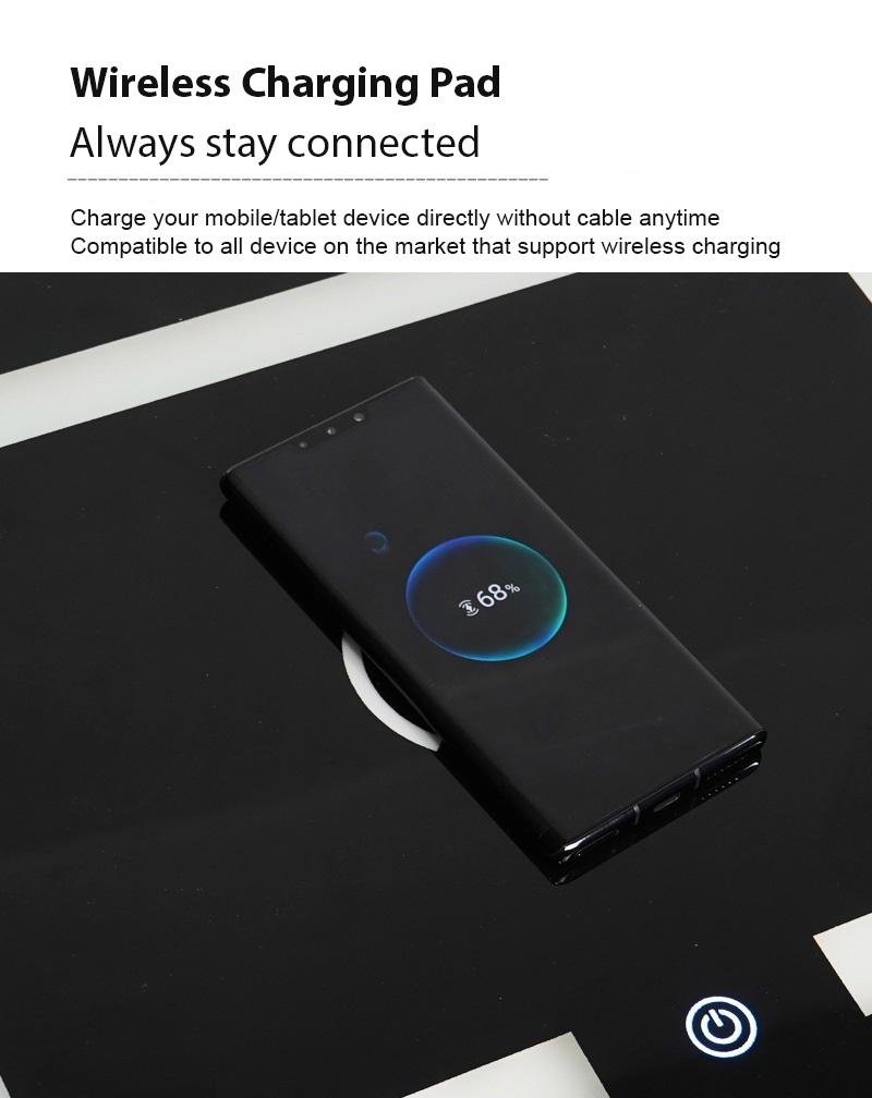 Smart Bedside Tables With 3 Drawers, Wireless Charging, Led Light, Usb (Right Hand)