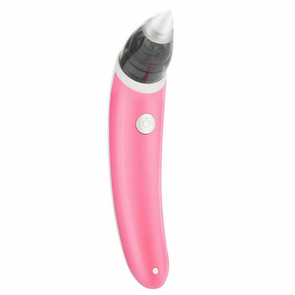 Baby Nasal Aspirator Electric Safe Hygienic Nose Cleaner Snot Sucker For Baby (Red)