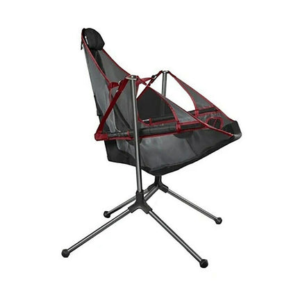 Camping Chair Foldable Swing Recliner Relaxation Swinging Back Outdoor Outdoor Portable Green