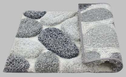 Pebble 3D Design Tufted Soft Pile Bathmat - 50X80