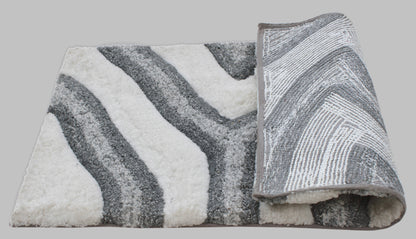 Swirl 3D Design Tufted Soft Pile Bathmat - 50X80