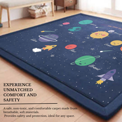 Soft Touch Ultra Plush Memory Foam Kids Star Galaxy Mat - 150 X 200 Cm