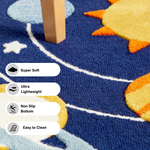 Soft Touch Ultra Plush Memory Foam Kids Star Galaxy Mat - 150 X 200 Cm