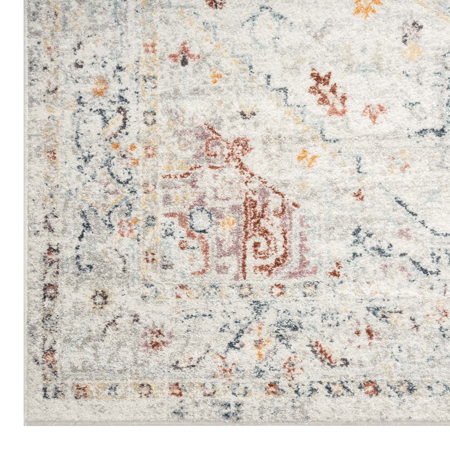 Ornate Persian Vintage Rug - Cream - 120X170