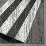 Adore Geometric Textural Rug - Grey - 160x160