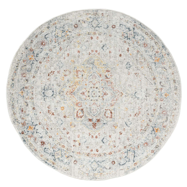  Ornate Persian Vintage Rug - Cream - 160x160