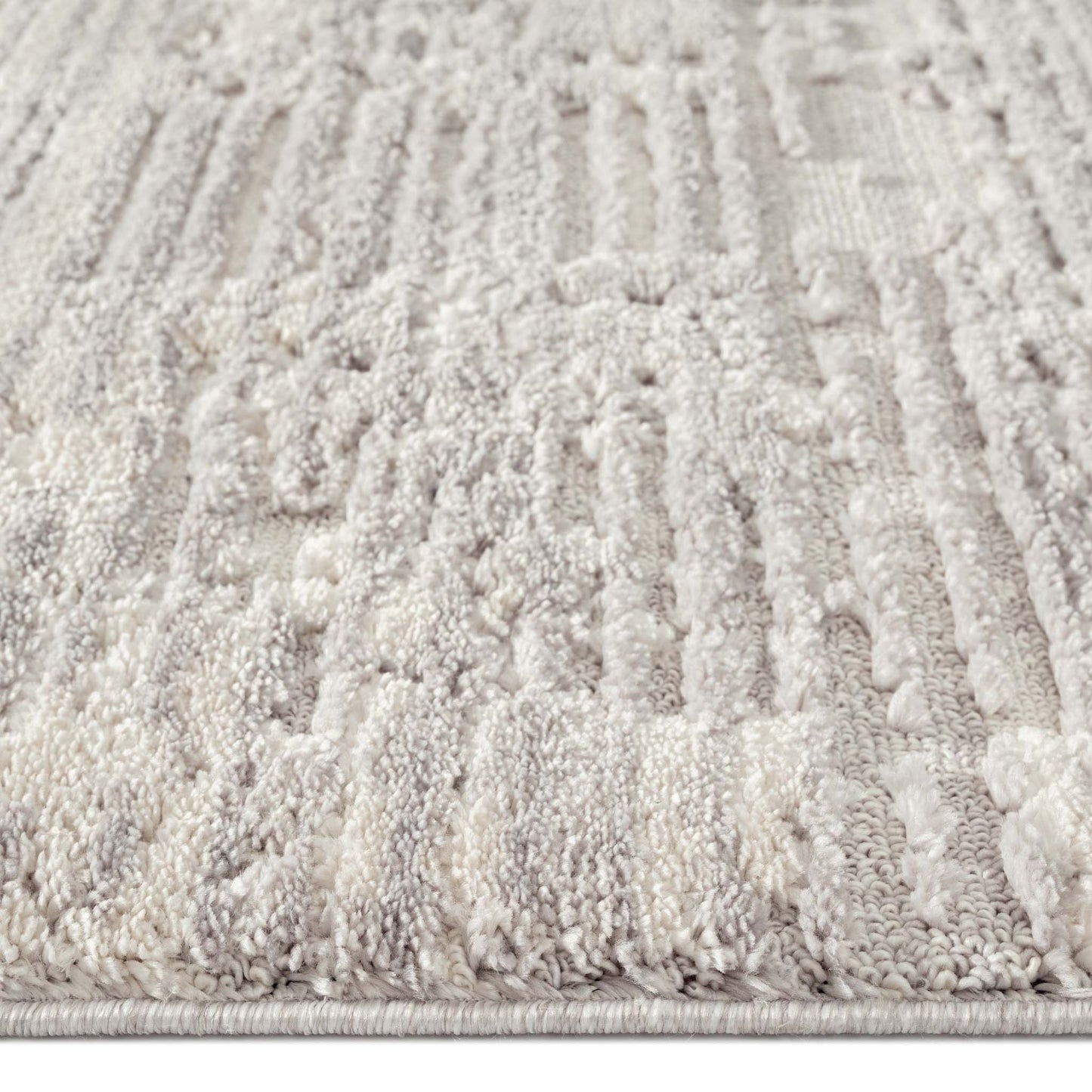 Addie Soft Pile Rug - Light Grey - 80X150