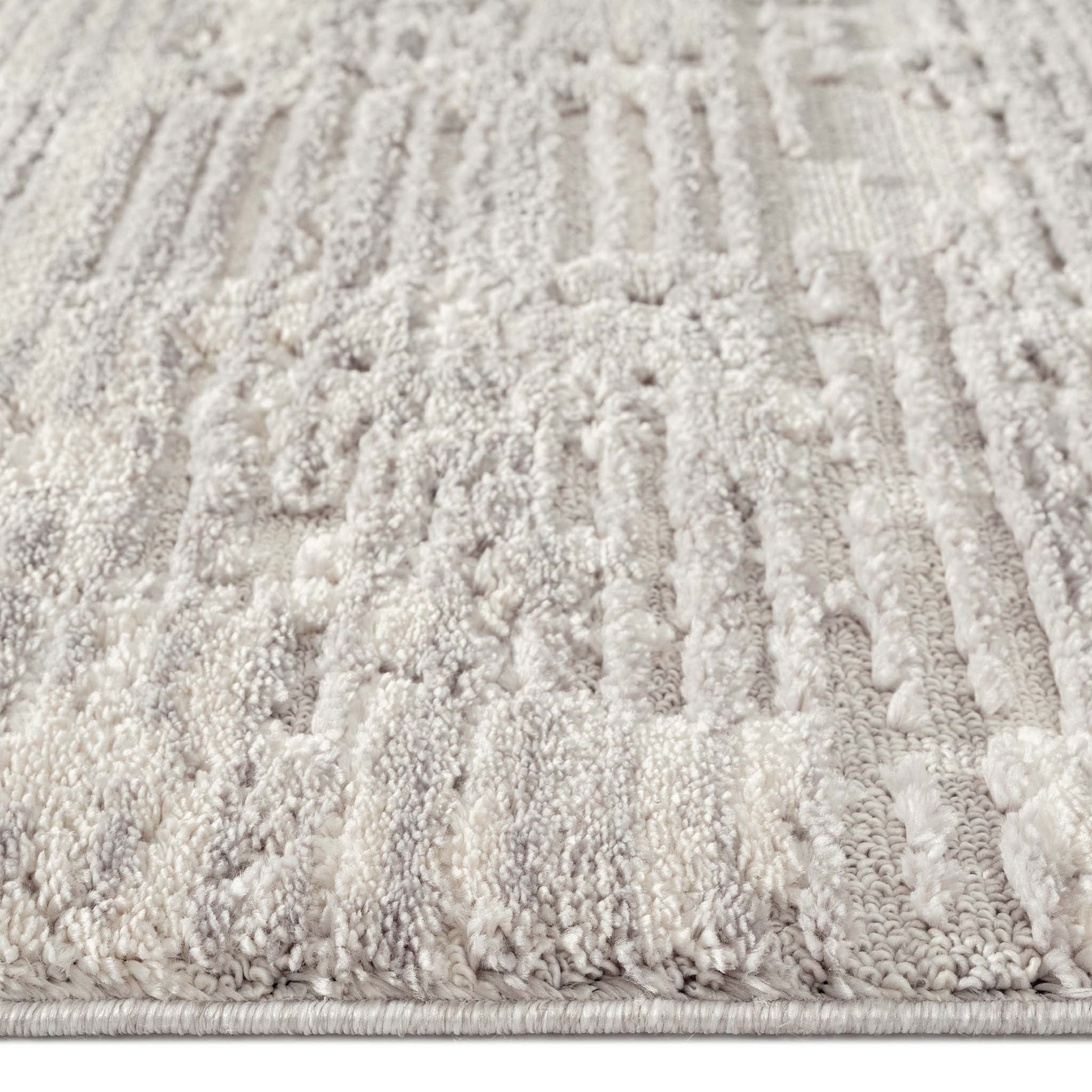 Addie Soft Pile Rug - Light Grey - 80X150