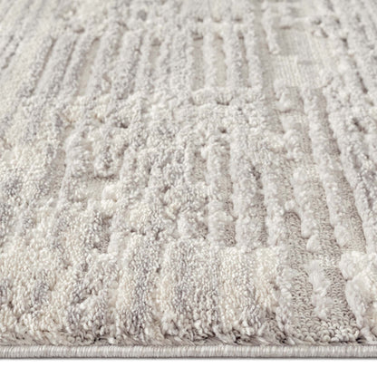 Addie Soft Pile Rug - Light Grey - 80X150