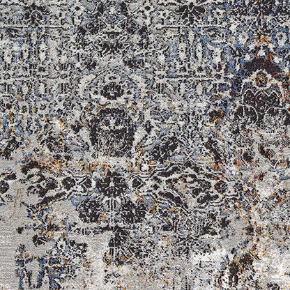 Luxe Vintage Textured Rug - Light Grey - 80X150