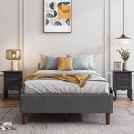 Bed Frame Mattress Foundation (Dark Grey) – Double