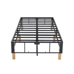 Metal Bedframe Mattress Foundation (Dark Grey) – King