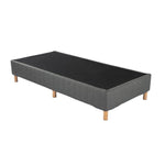 Metal Bedframe Mattress Foundation (Dark Grey) – Single