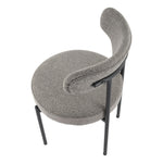 Luxe Boucle Cushioned Elsa Dining Chairs in White Quartz