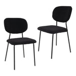 White Whisper Teddy Fabric Dining Duo
