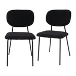 White Whisper Teddy Fabric Dining Duo