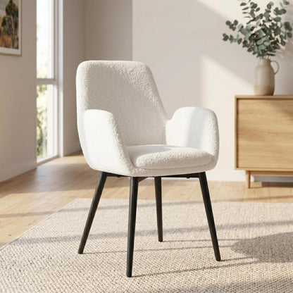 Embrace Boucle & teddy Sherpa Fabric Armchair Set