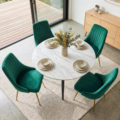 Blue Velvet Bistro Dining Set