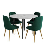 Blue Velvet Bistro Dining Set