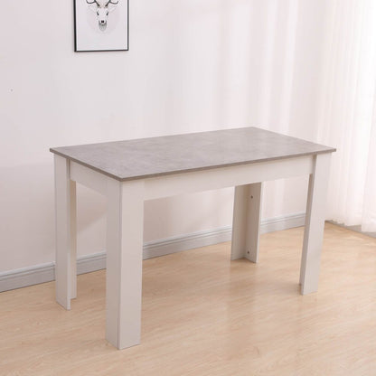 Dining Table Rectangular Wooden 120M-Grey&Amp;White