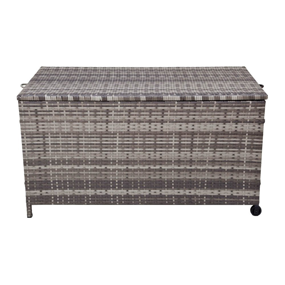 Outdoor Pe Wicker Storage Box Garden 320L-Grey
