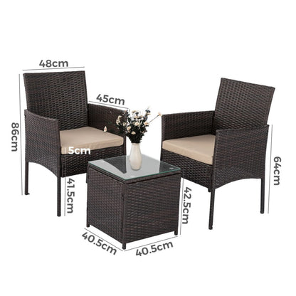 Delightful 3 Piece Bistro Set