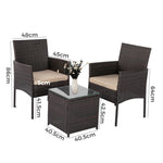 Delightful 3 Piece Bistro Set