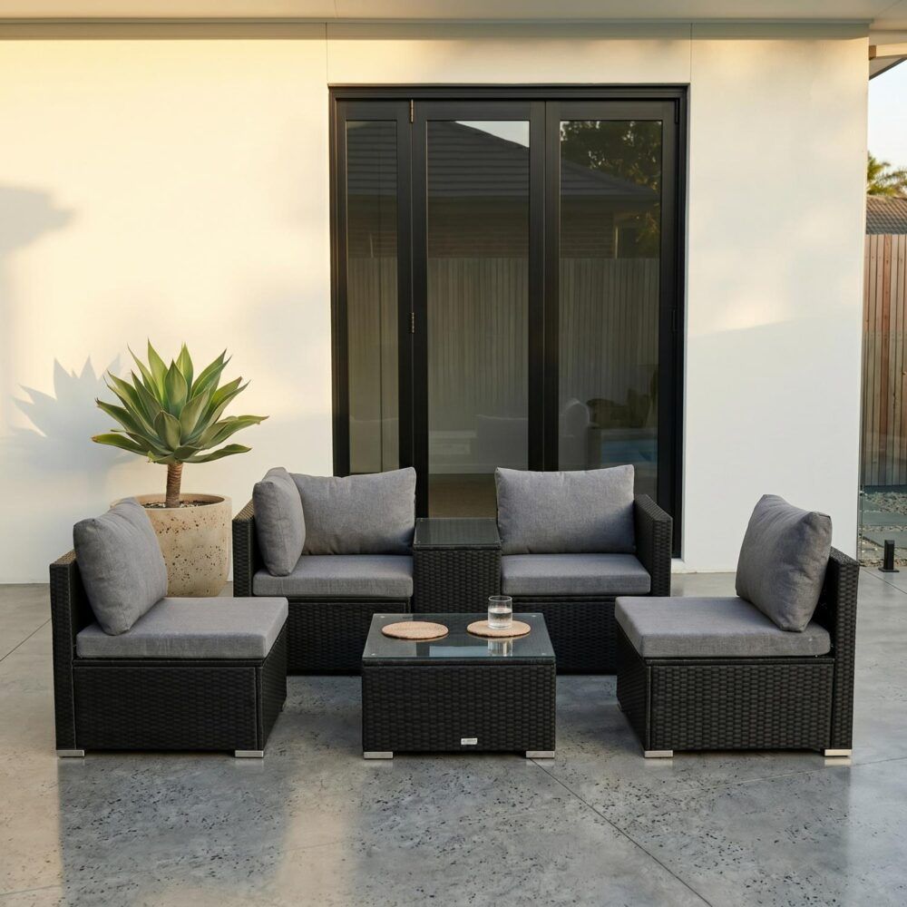 Modular Outdoor Wicker Lounge Set