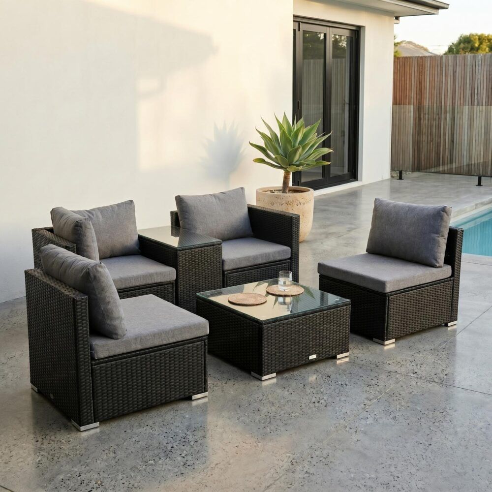 Modular Outdoor Wicker Lounge Set