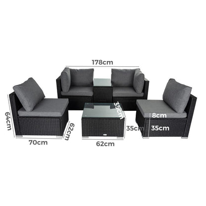 Modular Outdoor Wicker Lounge Set