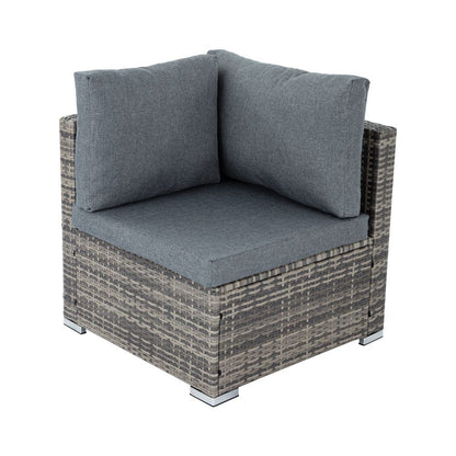 Modular Outdoor Lounge Set-9pcs Sofa, Armchairs and Coffee Table