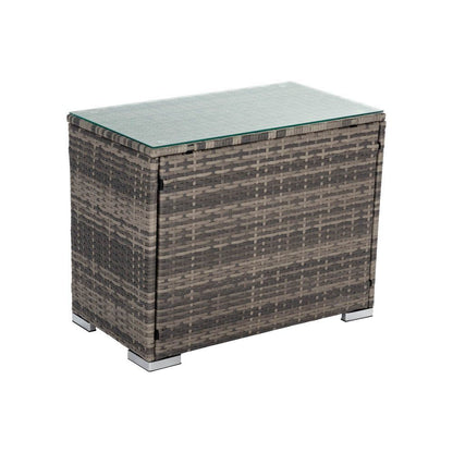 Modular Outdoor Lounge Set-9pcs Sofa, Armchairs and Coffee Table