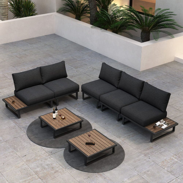  Modern Outdoor 7 Pcs Lounge Set