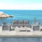 5-Seater Deep-Seated Patio Set White