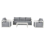 5-Seater Deep-Seated Patio Set White