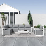 7-Seat Garden Lounge Set White