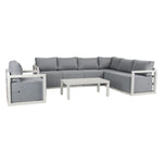 7-Seat Garden Lounge Set White