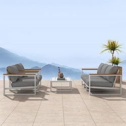 5 Seater Grandeur Lounge Suite White