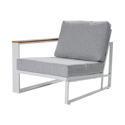 5 Seater Grandeur Lounge Suite White