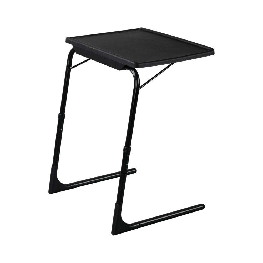 Foldable Table Adjustable Tray Laptop Desk Black