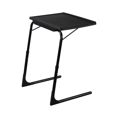 Foldable Table Adjustable Tray Laptop Desk Black
